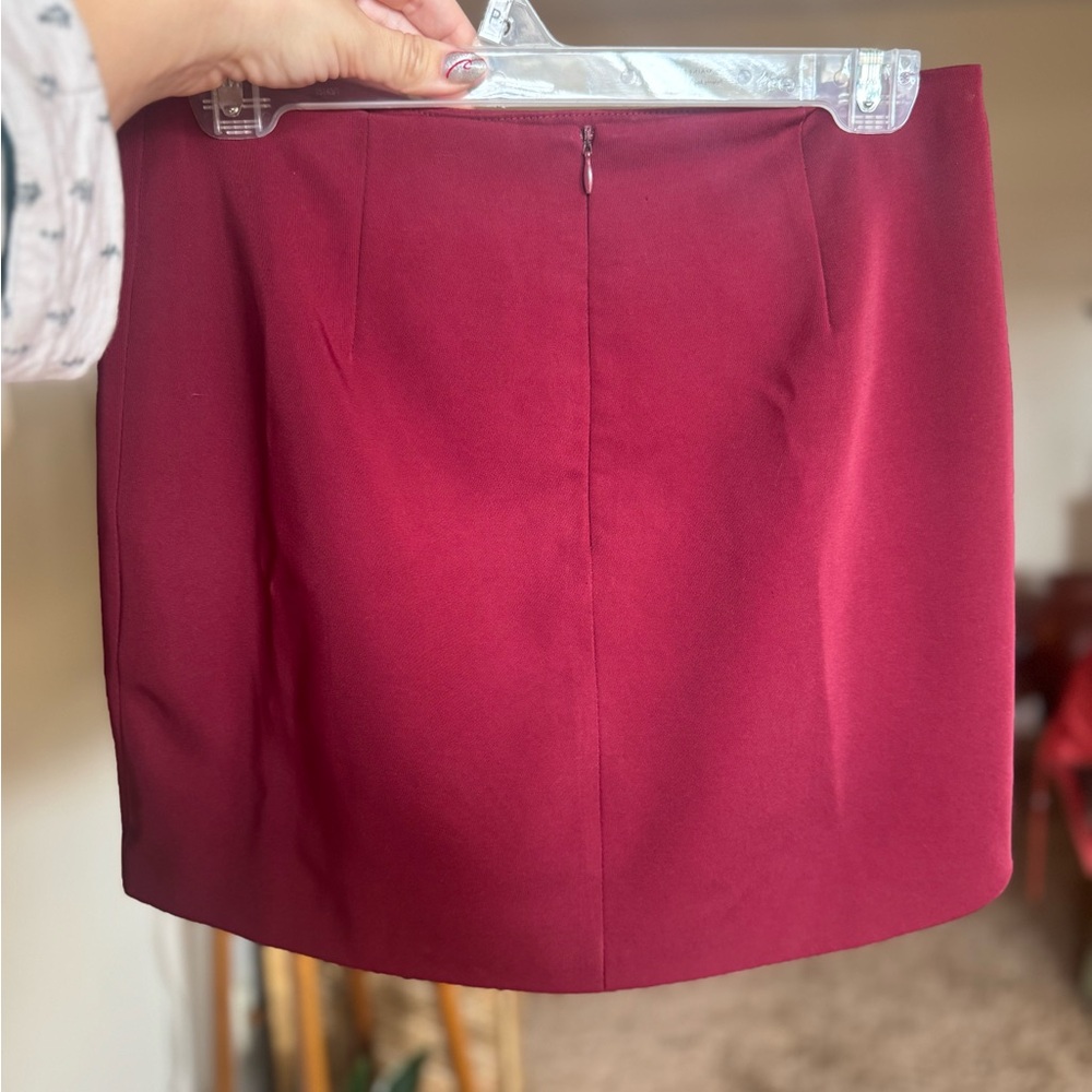 Elegant Burgundy Skirt by Blue Blush